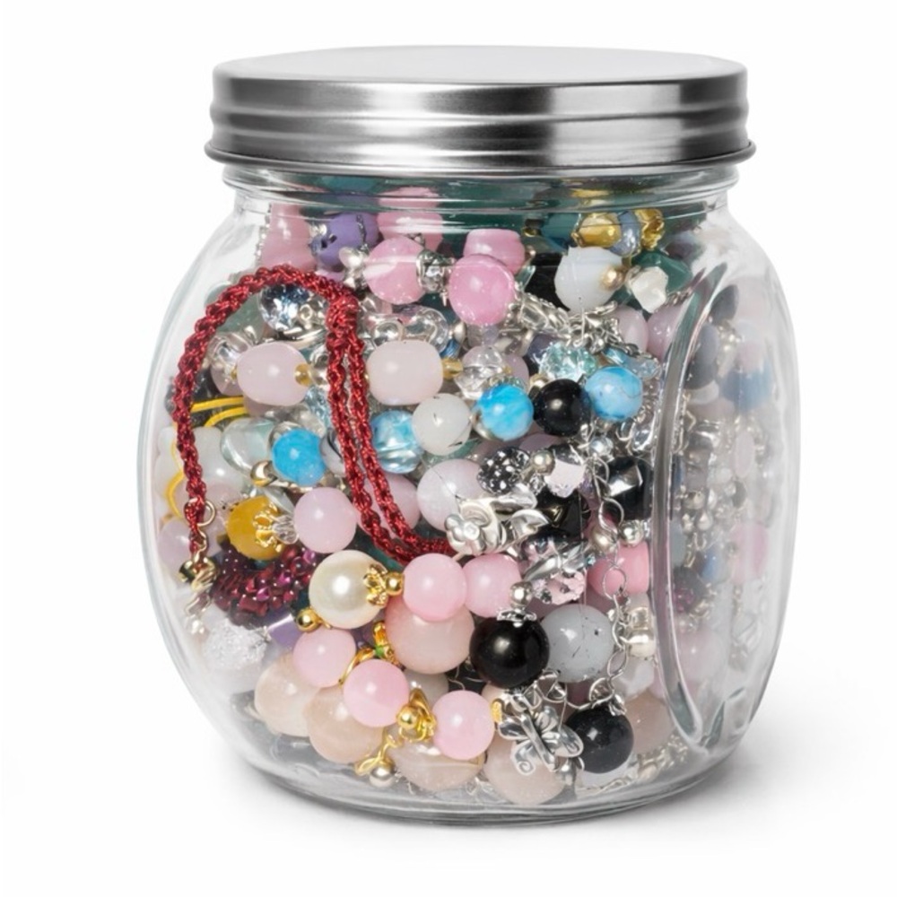 KIDS Mystery Beaded Bracelet Jewelry Jar